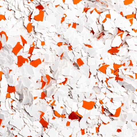 Epoxy Flooring Co - Snow Orange Flake Flake