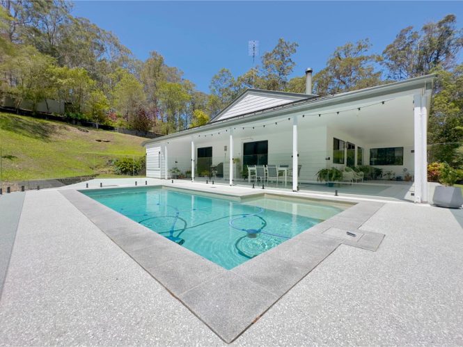 Pool Epoxy Flake Flooring by Epoxy Flooring Co